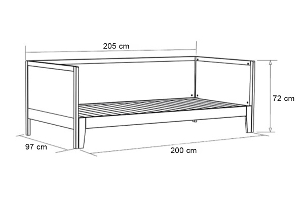 Sienna Extendable Daybed | French Solid Beech