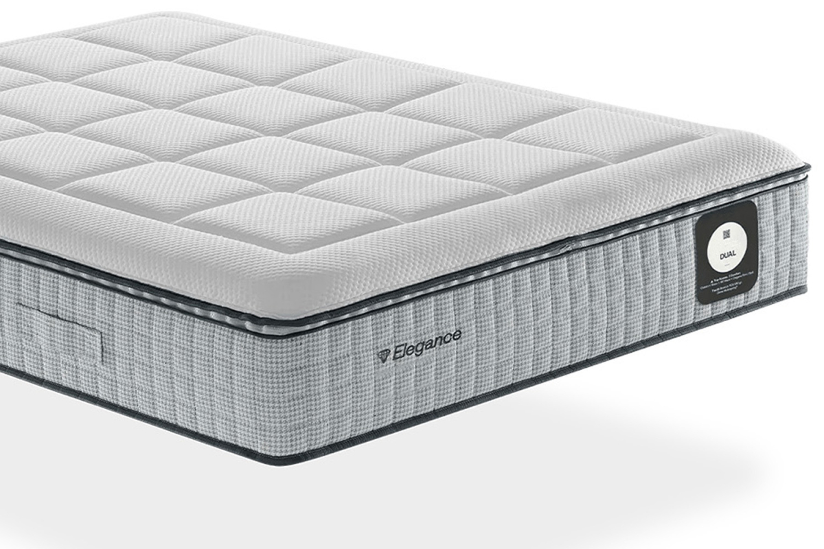 Matelas 2 places ressorts ensachés Premium, fermeté personnalisée