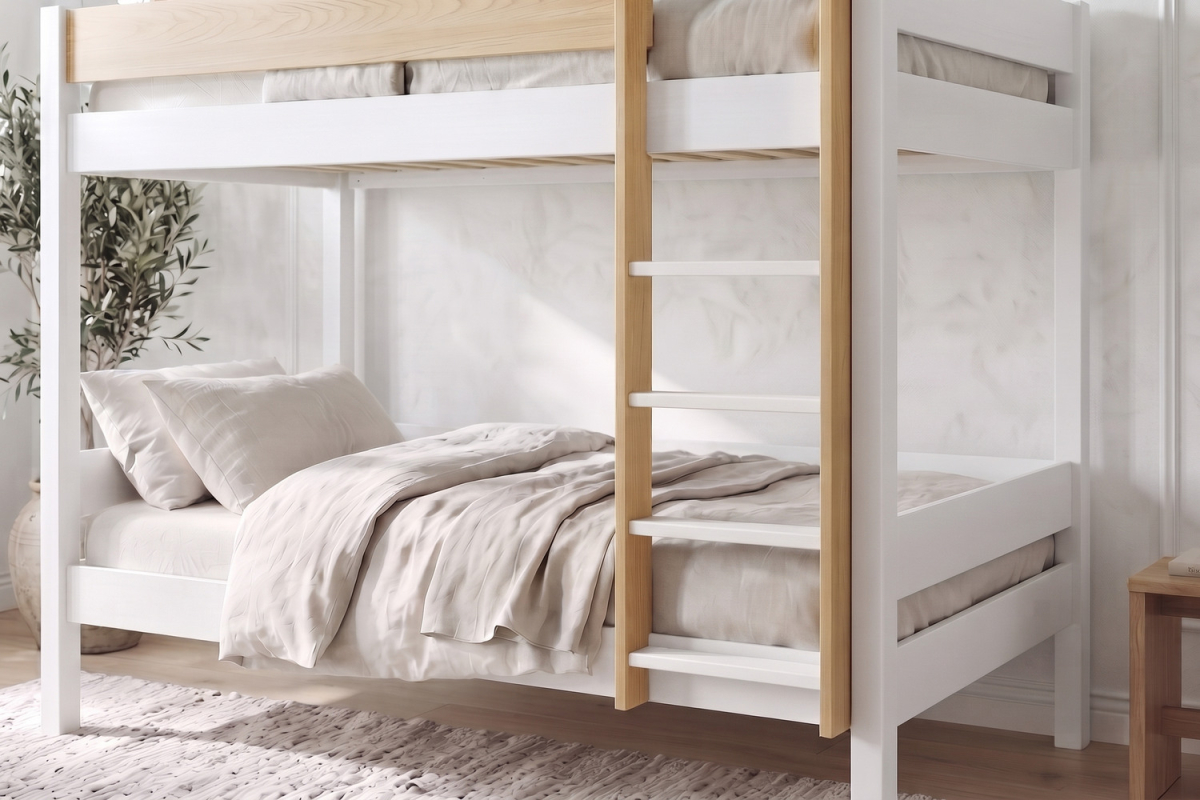 Nina 90 x 190 bunk bed | Solid pine & made in France