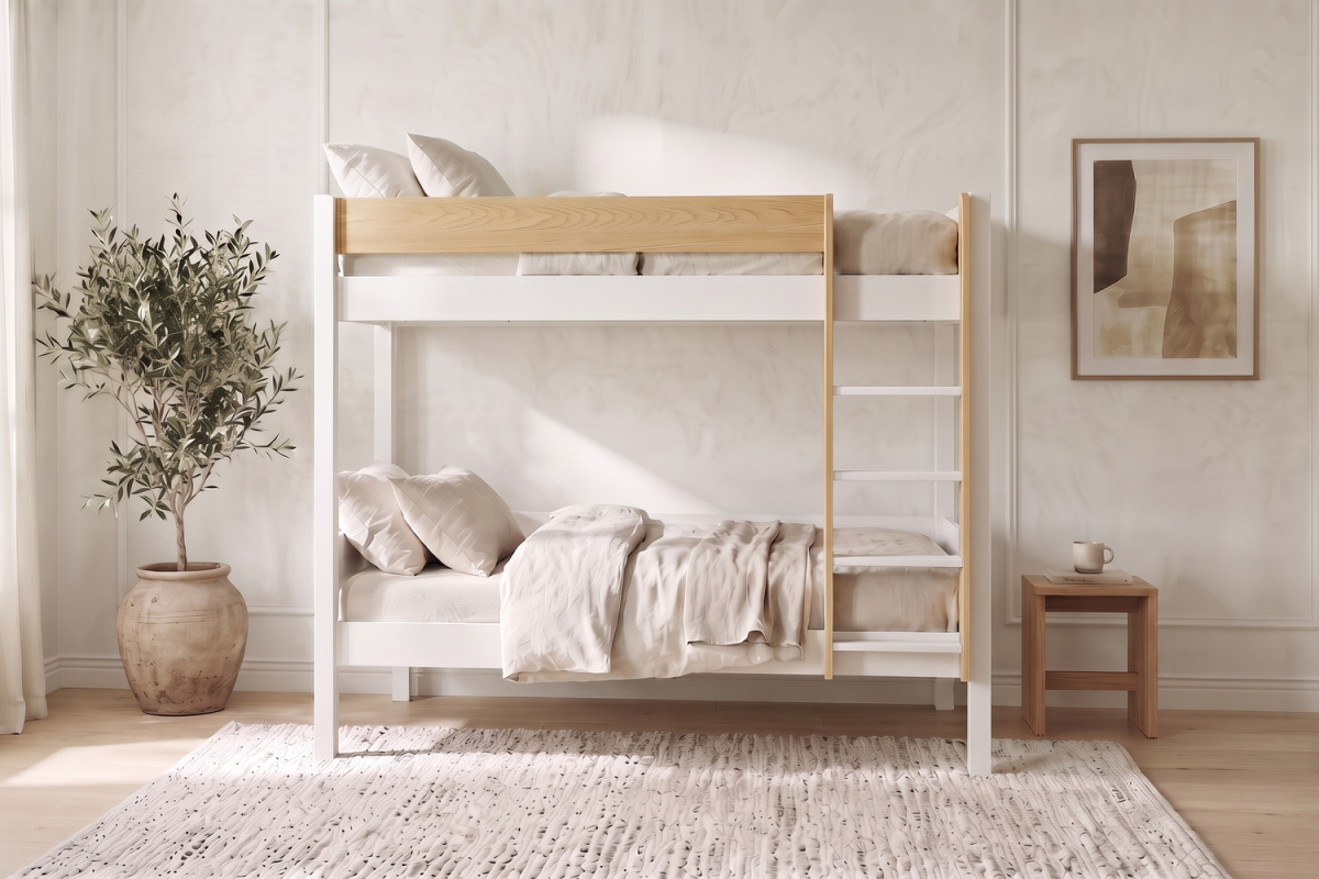 Nina 90 x 190 bunk bed | Solid pine & made in France