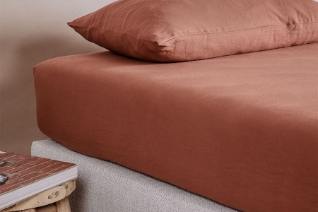 Drap housse pur coton bio uni | Maison Aveni