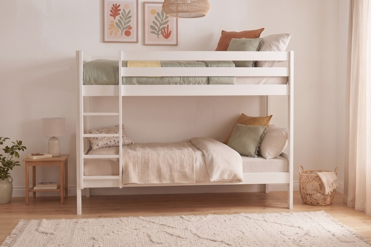 Letto a castello Oslo in pino massello | Maison Aveni