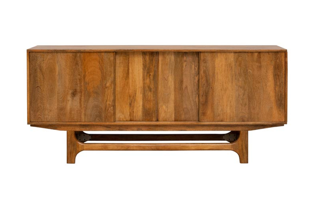 Credenza Noran in legno di mango 180 cm, 2 cassetti interni