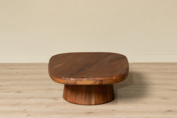 Couchtisch Edris aus massivem Akazienholz 120 cm