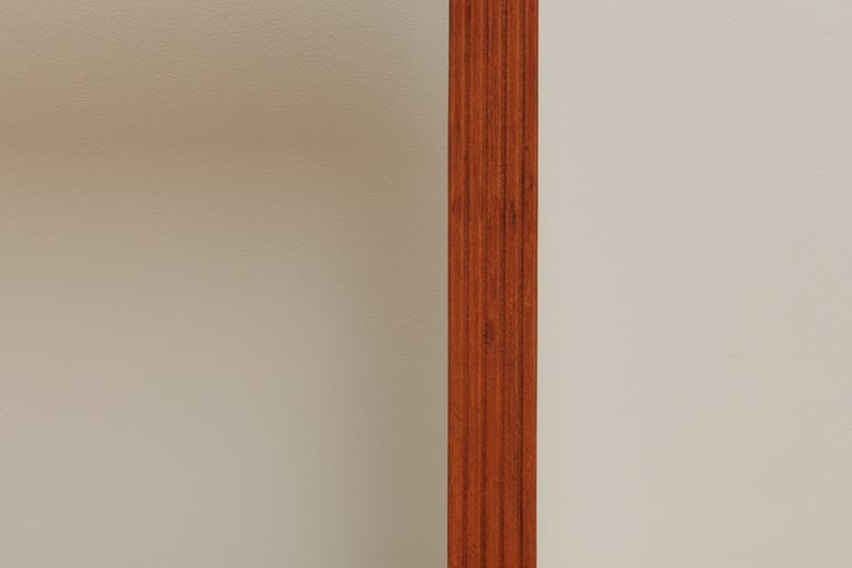Cylia 150 cm solid acacia console table, grooved details