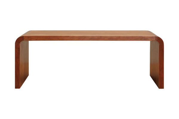 Mesa de comedor Cylia de madera maciza de acacia de 200 cm