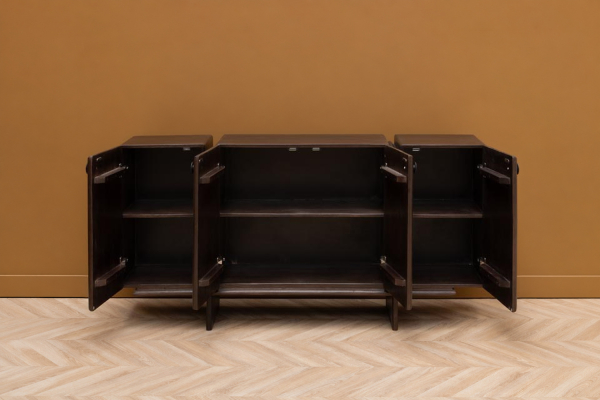 Aparador Olven de 4 puertas en madera maciza de mango de 160 cm