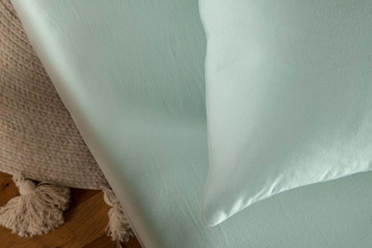 Drap housse pur coton bio uni | Maison Aveni
