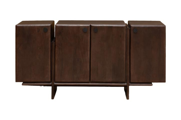 Sideboard Olven mit 4 Türen aus massivem Mangoholz 160 cm