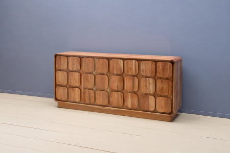 Inoa 4-door solid acacia wood sideboard, 180 cm