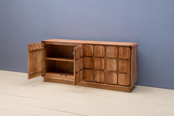 Buffet Inoa 4 portes en acacia massif 180 cm