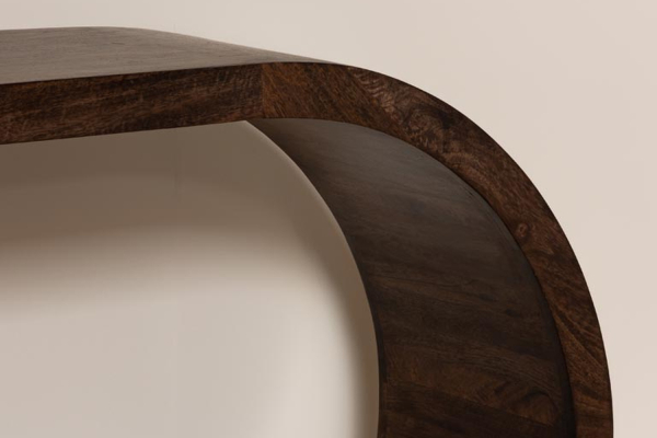 Consola Ivora de madera maciza de mango de 150 cm, 30 cm de fondo