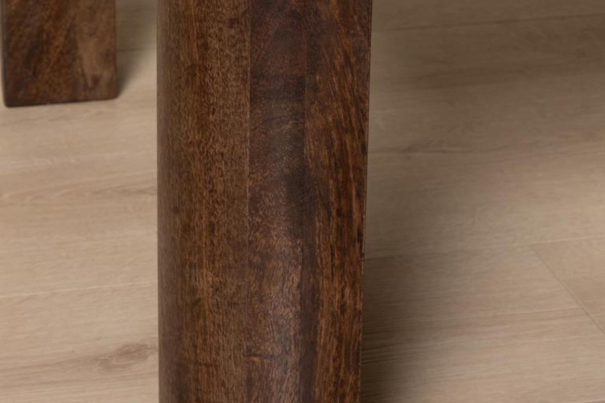 Kaelis set of 2 solid mango wood coffee tables, 85 cm