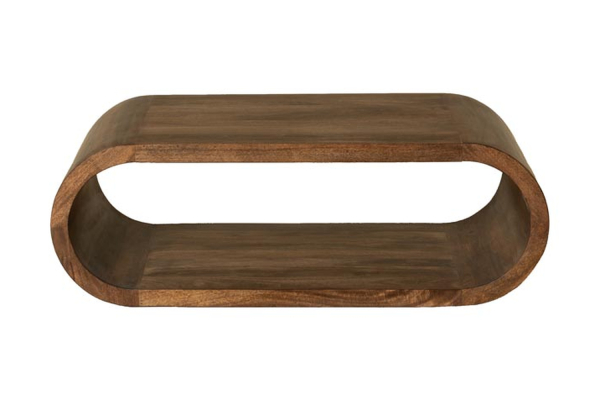 Mesa de centro Ivora en madera maciza de mango de 130 cm