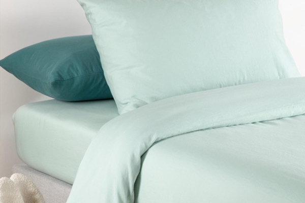 Drap housse pur coton bio uni | Maison Aveni
