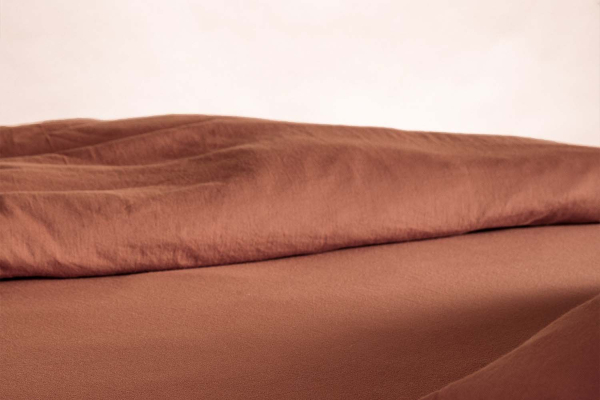 Drap housse pur coton bio uni | Maison Aveni