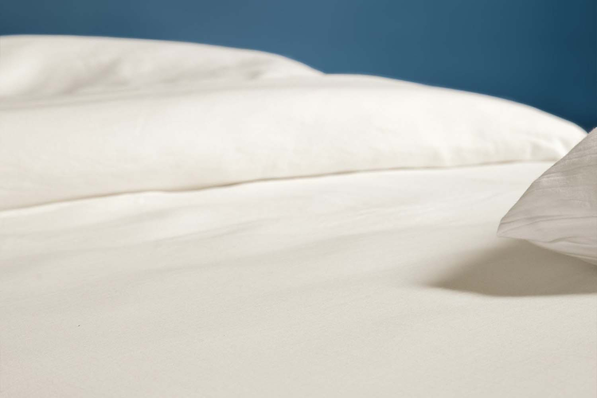 Drap housse pur coton bio uni | Maison Aveni