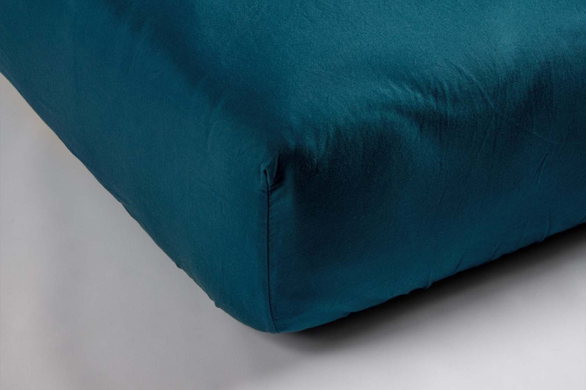 Drap housse pur coton bio uni | Maison Aveni