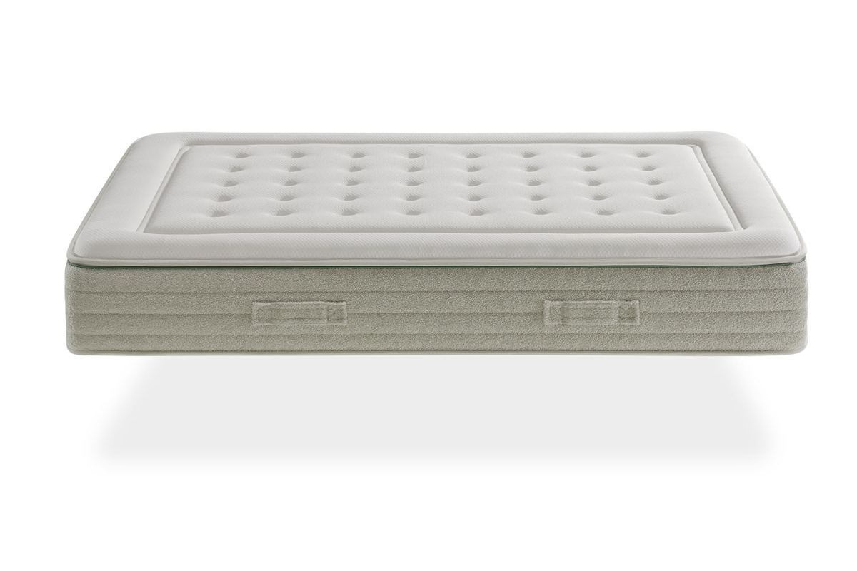Materasso matrimoniale a molle insacchettate, reversibile, in cotone biologico Cotton Seasons