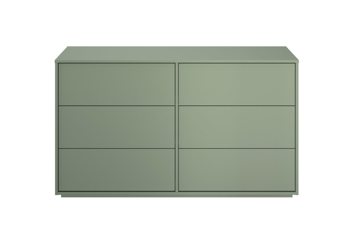 Commode 6 tiroirs en bois Lyra
