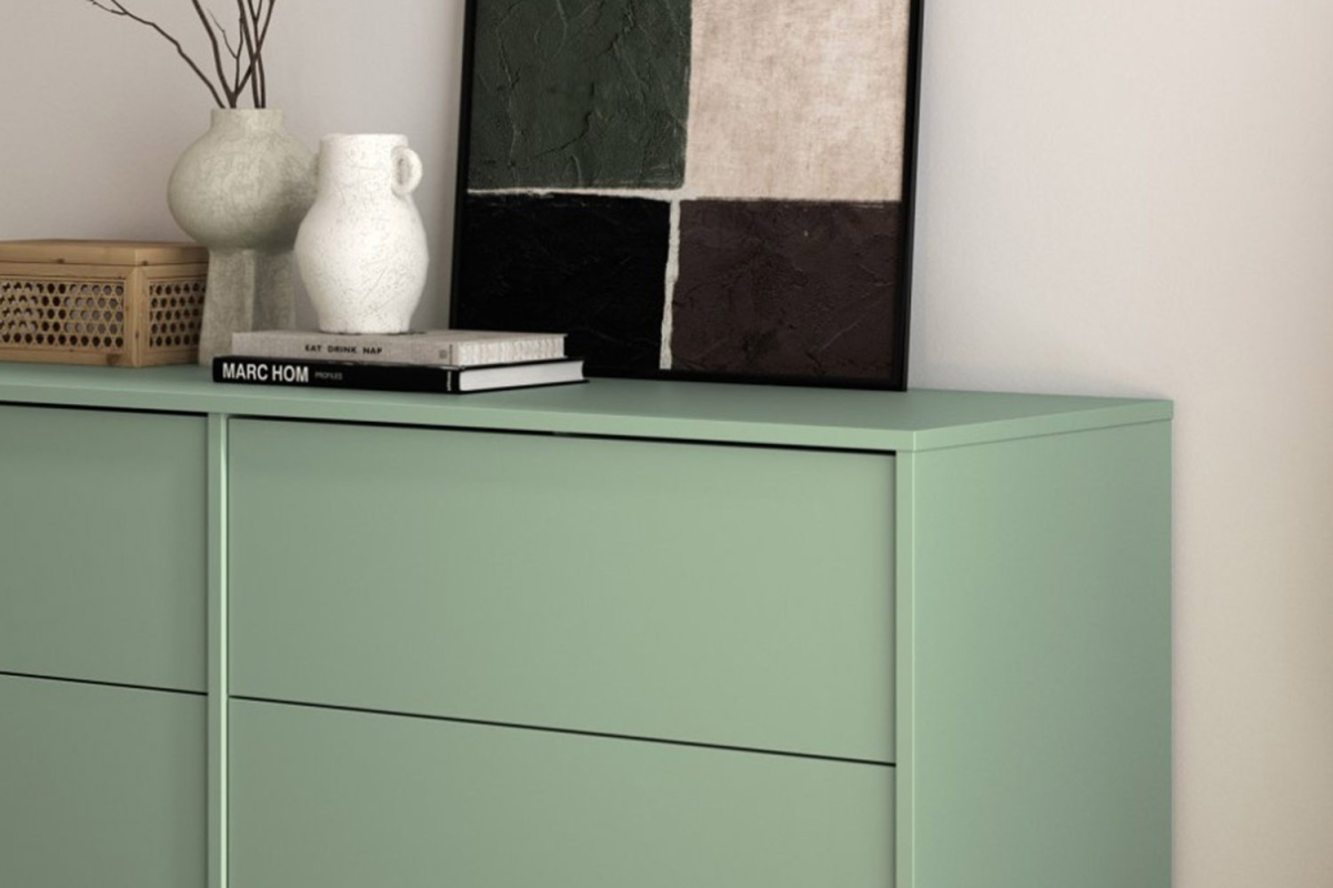 Commode 6 tiroirs en bois Lyra
