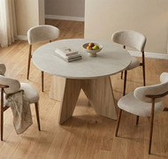 Table à manger effet pierre